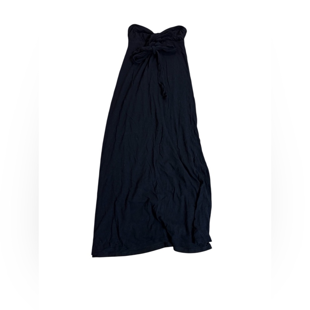 Gap Black Strapless Maxi Dress XS Cotton Rayon Lined Floor Length